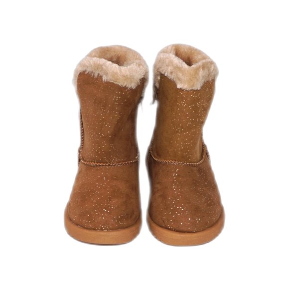 Roebuck & Co. Toddlers Size: 9 Faux Suede Ankle Winter Boots Booties Zip Up NEW - Picture 3 of 6